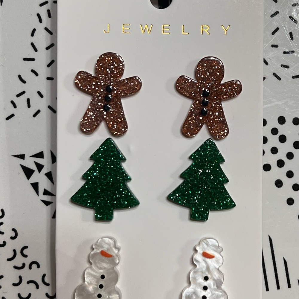 Christmas Stud Earrings - Picture 2 of 4